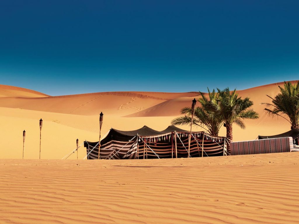 Things do to in Dubai this winter, camp out at Ajman Desert